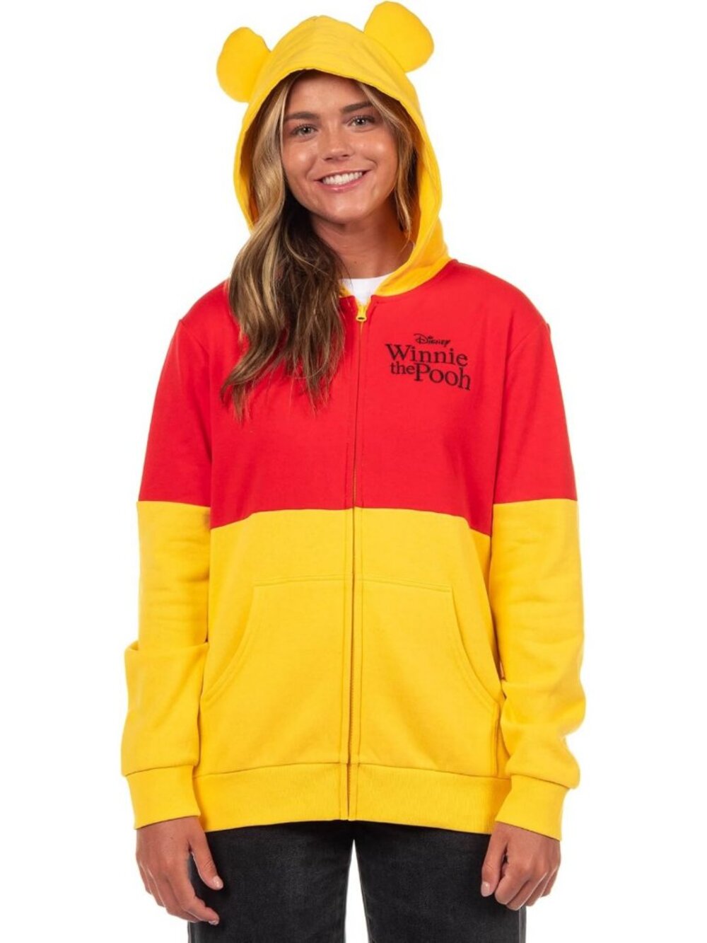 Cozy Winnie the Pooh Hoodie for Juniors | Character Zip-Up Sweater Costume